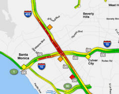 5-Vehicle Accident Snarls Traffic at 405 and 10 Freeways